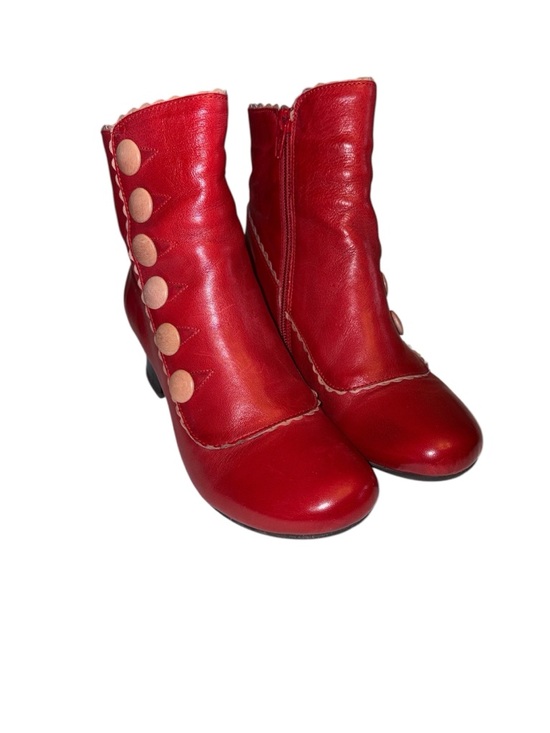Miz Mooz Shoes - Miz Mooz New York City booties Fido style side zip 2” block heel Sz 6.5 NIB